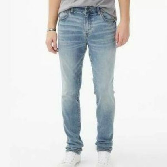 NWT Men Skinny Jeans Light Blue-022026 - Picture 1 of 2